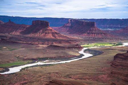 View down the professor valley utahの写真素材