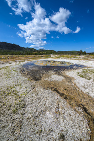 Jewel Geyser Biscuit Basin Yellowstone National Parkの写真素材