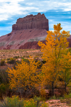 Wild Horse Butte Near Goblin Valley State Park Utahの写真素材