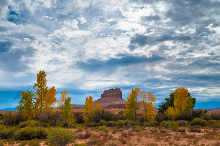 Wild Horse Butte Near Goblin Valley State Park Utahの写真素材