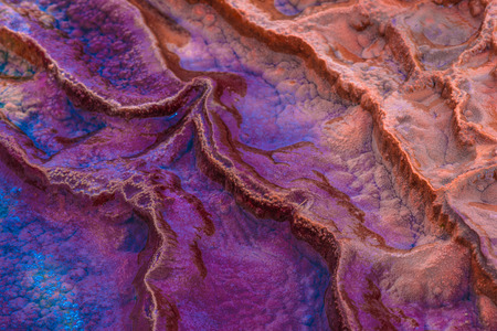 Travertine form of limestone deposited by mineral springs,