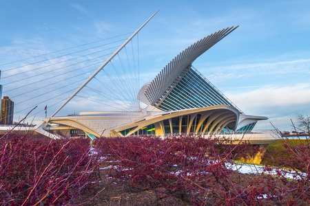 MIlwaukee, WI Nov 29 2013  Milwaukee Art Museum - created by Spanish architect Santiago Calatrava....