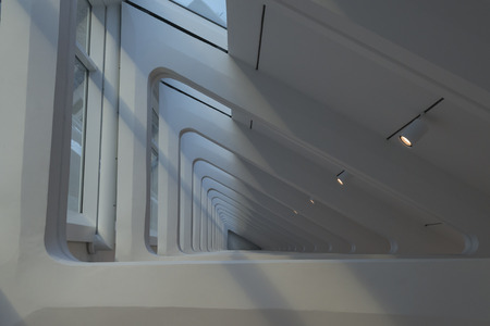 MIlwaukee, WI Nov 29 2013  Milwaukee Art Museum - created by Spanish architect Santiago Calatrava. 30,000 works of art. 400,000+ visitors a year. 125 years of collecting art. From its roots in Milwaukeeâs first art gallery in 1888のeditorial素材