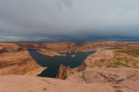 Lake Powell near Hole in the Rock Escalante Utahの写真素材