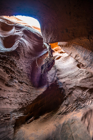 Spooky Gulch Short Canyon Grand Staircase-Escalanteの写真素材