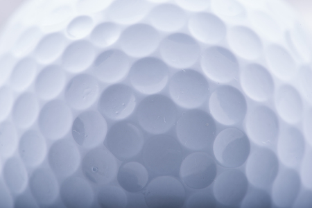 Golf Ball with all its imperfections extreme Close-up macroの写真素材
