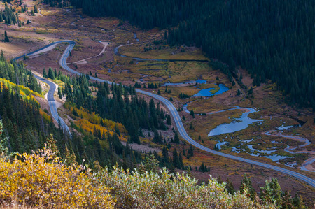 View from the Independence Pass, Colorado Landscapeの写真素材
