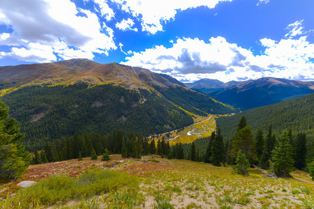 View from the Independence Pass, Colorado Landscapeの写真素材