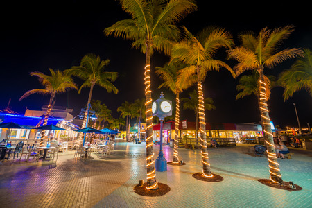 Time Square Estero Island Downtown Fort Myers Beach Florida USAのeditorial素材