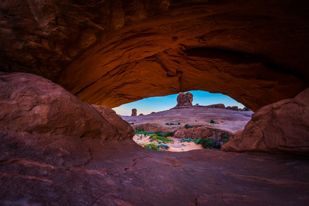 Eye of the WhaleArches National Parkの写真素材