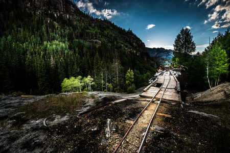 Ouray District Michael Breen Mine Mt Monarch Colorado USAの写真素材