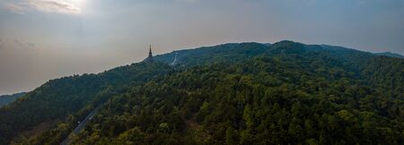 Phra Maha Dhatu Nabha Metaneedol and Nabhapol Bhumisiri The Twin Royal Stupas in Doi Inthanann National Parkの写真素材