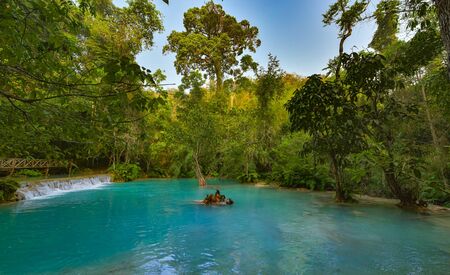 Tat Kuang Si Waterfalls Luang Prabang northern Laos