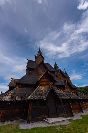 Heddal Church Norway's largest stave church build in 13th centruyの写真素材