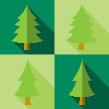 Christmas Tree Setの写真素材