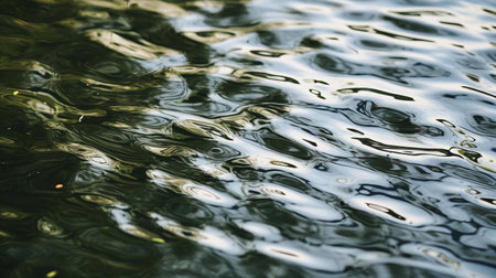 a body of water with ripplesの素材