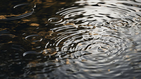 a close-up of water dropletsの素材