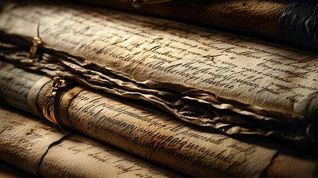 a close-up of a bookの素材