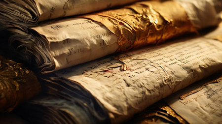 a close-up of a bookの素材