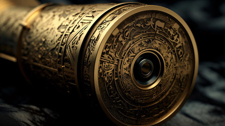 a close-up of a coinの素材