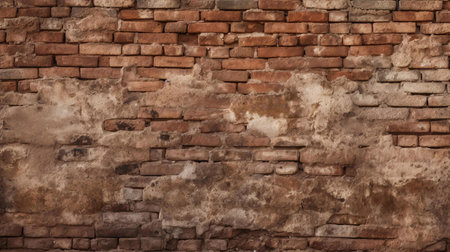 a brick wall with a hole in itの素材