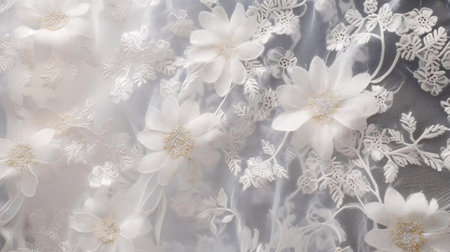 a group of white flowersの素材