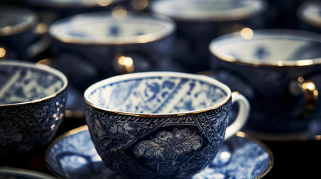 a group of teacupsの素材