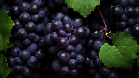 a bunch of blue grapesの素材