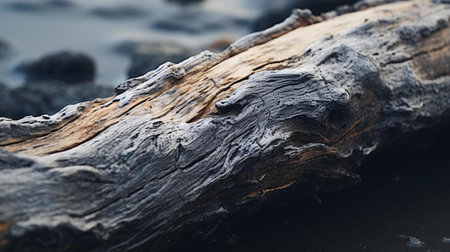 a log with a hole in itの素材