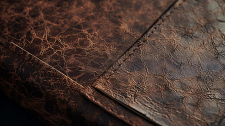 texture of an old leather-boundの素材