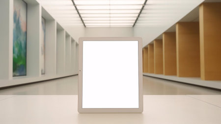 a white board in a roomの素材