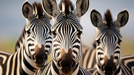 a group of zebrasの素材