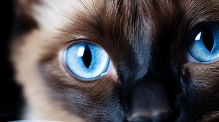 close up of a cat's eyesの素材