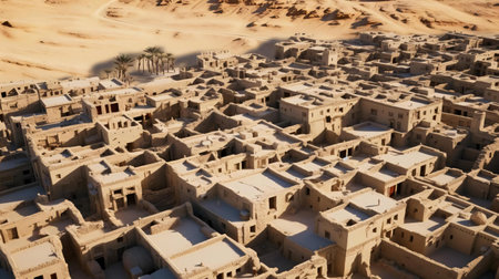 a large group of buildingsの素材