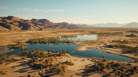 a large desert landscapeの素材