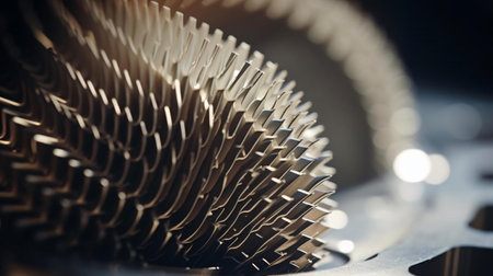 a close up of a stack of coinsの素材