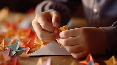 a close-up of hands shakingの素材