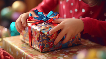 a child playing with a toyの素材