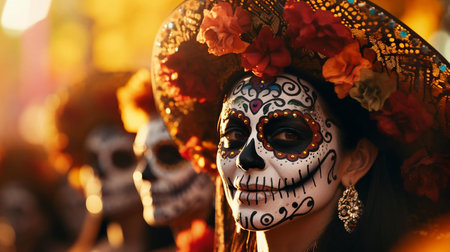 a person wearing a maskの素材