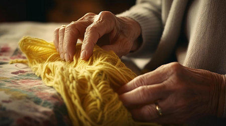 a person holding a yellow flowerの素材