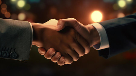 a close-up of hands shakingの素材