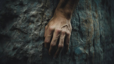 a person's hand in a hole in a treeの素材