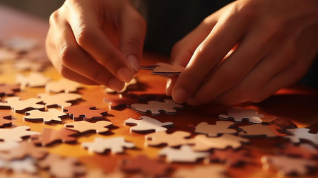 a close-up of hands playing a gameの素材