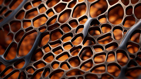 a close up of a chain link fenceの素材