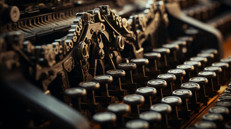 a close up of a typewriterの素材