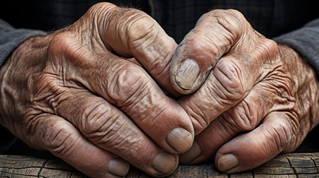 a close-up of a person holding a rockの素材