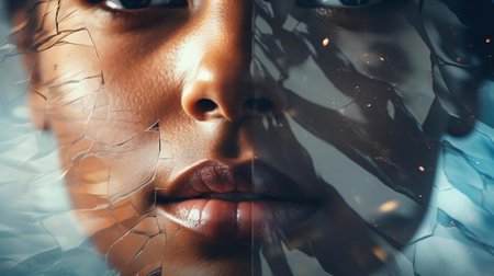 a person with glassesの素材