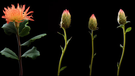 a group of flowersの素材