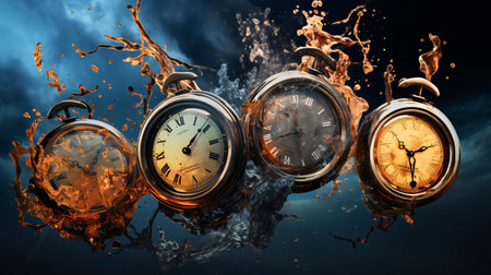 a group of watchesの素材