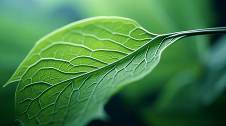 a close up of a leafの素材